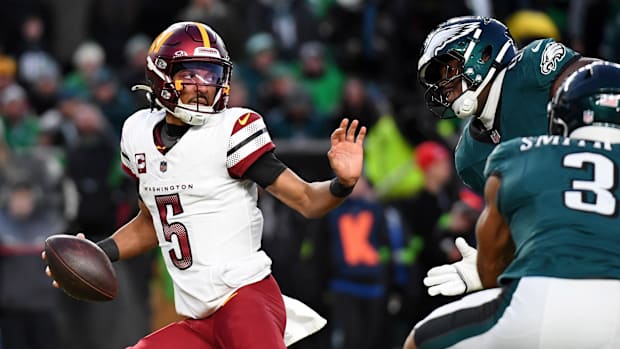 Washington Commanders quarterback Jayden Daniels