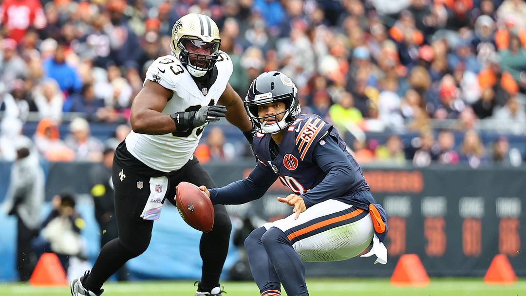New Orleans Saints defensive lineman Nathan Shepherd will get another shot at Caleb Williams and the Chicago Bears in Week 12 this season at Soldier Field.