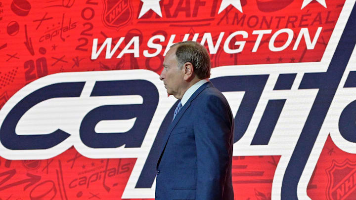 Gary Bettman, Washington Capitals Mandatory Credit: Eric Bolte-Imagn Images