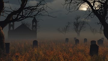 A ‘witch’ grave makes a cemetery even spookier.