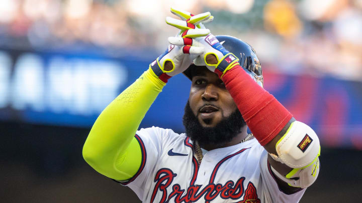 Atlanta Braves designated hitter Marcell Ozuna is in the running for the National League triple crown.