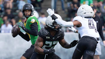 Dante Moore's made the most of a year to reset his game. Saturday he begins a fresh start as Oregon's next quarterback