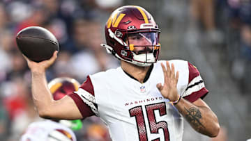 Washington Commanders quarterback Sam Hartman
