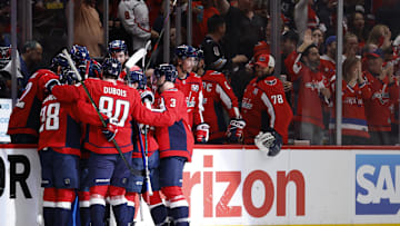 Connor McMichael, Washington Capitals Mandatory Credit: Geoff Burke-Imagn Images