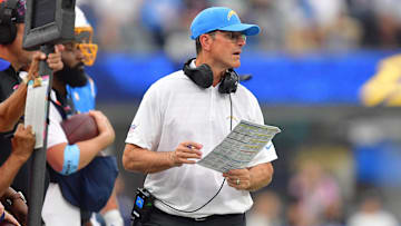 Chargers head coach Jim Harbaugh