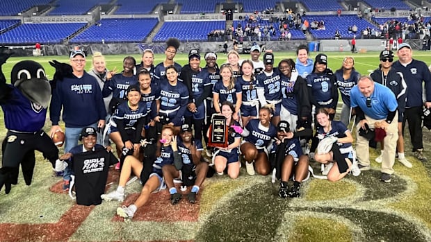 Clarksburg girls flag football