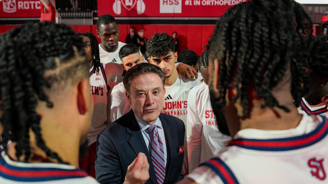 Bucknell v St. John's; St. John's basketball head coach Rick Pitino
