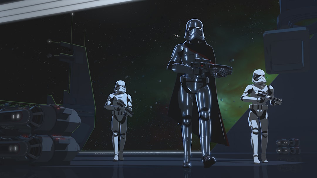 STAR WARS RESISTANCE - "Station Theta Black" - When Poe and Kaz find an old First Order mining facility, BB-8 discovers the facility isnÕt so abandoned. This episode of "Star Wars Resistance" airs Sunday, Dec. 9 (10:00 - 10:30 P.M. EST) on Disney Channel. (Lucasfilm)
CAPTAIN PHASMA
