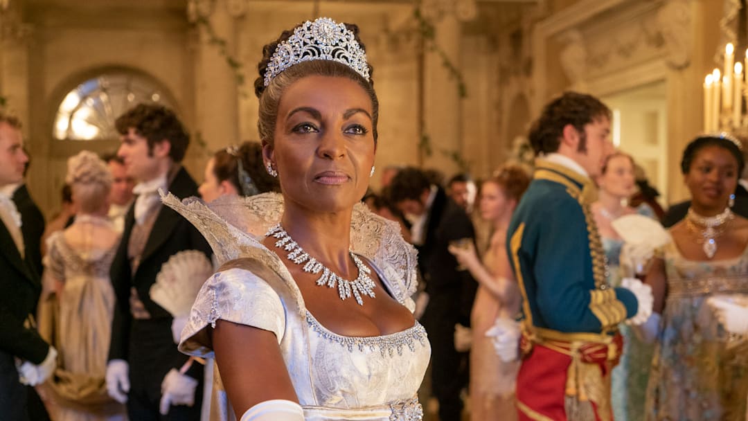 BRIDGERTON ADJOA ANDOH as LADY DANBURY in episode 101 of BRIDGERTON Cr. LIAM DANIEL/NETFLIX © 2020