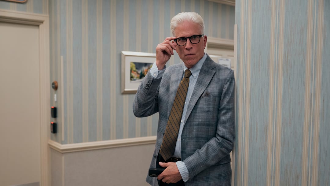 A Man on the Inside. Ted Danson as Charles in episode 104 of A Man on the Inside. Cr. Colleen E. Hayes/Netflix © 2024