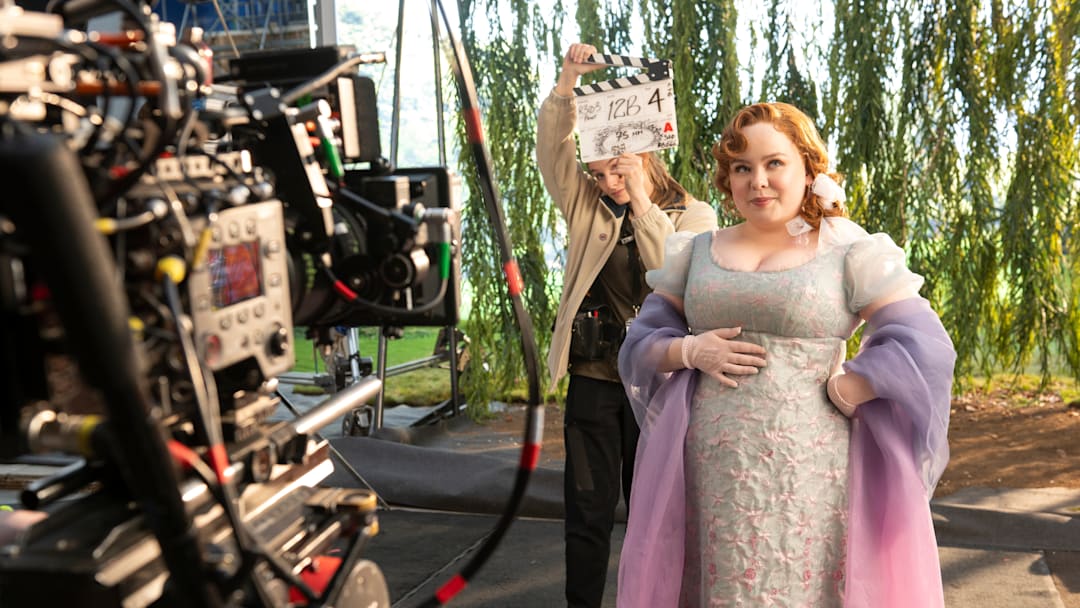 Bridgerton. Nicola Coughlan as Penelope Featherington in episode 303 of Bridgerton. Cr. Liam Daniel/Netflix © 2024