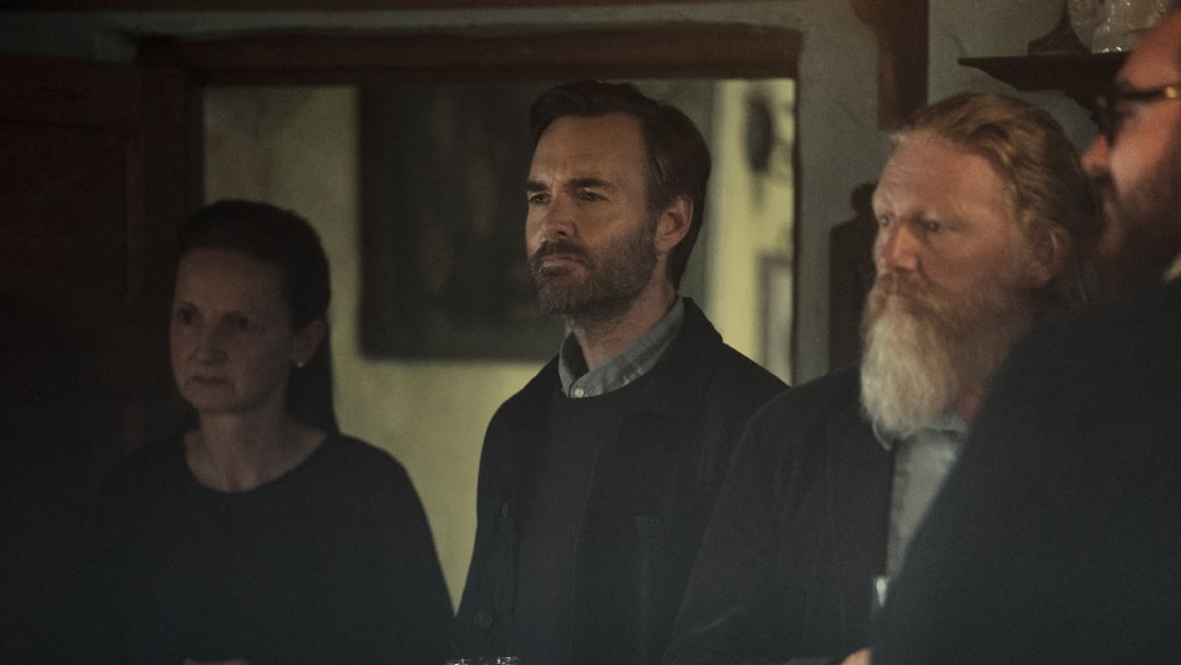 Bodkin. (L to R) Norma Sheahan as Dot, Will Forte as Gilbert Power in episode 103 of Bodkin. Cr. Enda Bowe/Netflix © 2024