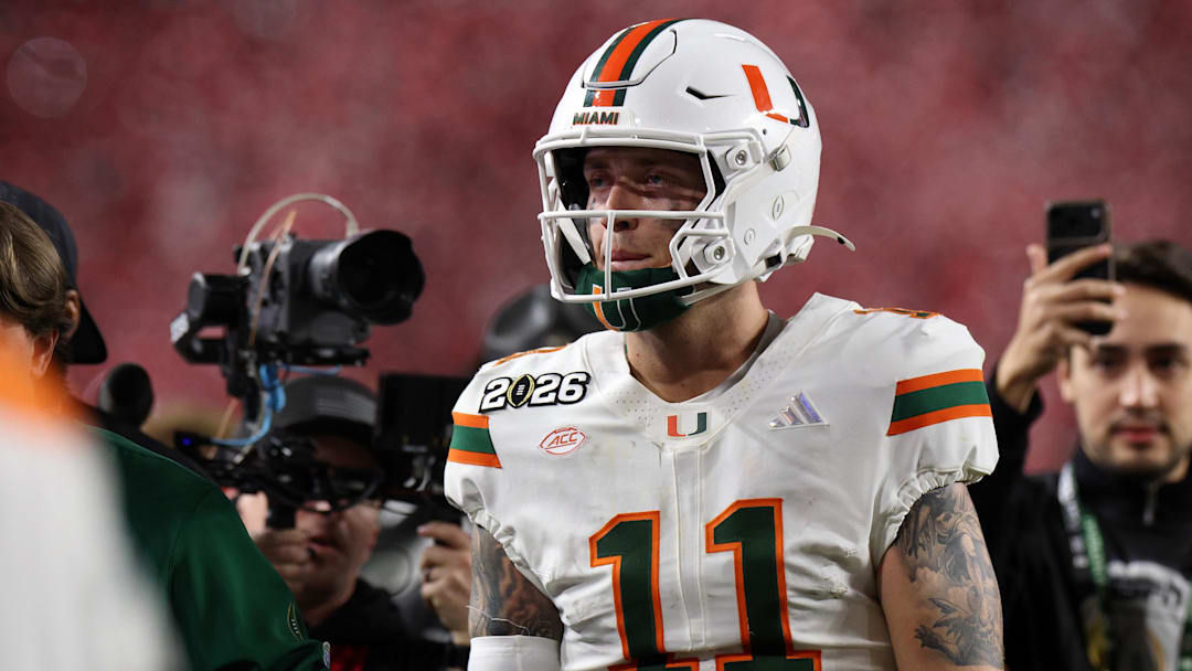 Miami Hurricanes quarterback Carson Beck