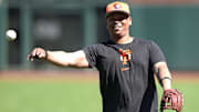 Devers ha practicado en la inicial con los Gigantes 
