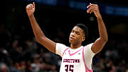 Former Archbishop Ryan (Philadelphia) basketball star Thomas Sorber (35) has declared for the NBA Draft after a strong freshman season in the Big East at Georgetown University.