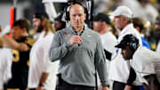 Vanderbilt coach Clark Lea works with his team during the third quarter against Kentucky at FirstBank Stadium in Nashville, Tenn., Saturday, Nov. 22, 2025.