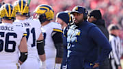 Michigan Wolverines head coach Sherrone Moore . Mandatory Credit: Joseph Maiorana-Imagn Images