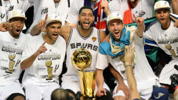 Kawhi Leonard, Tony Parker, Tim Duncan, Manu Ginobili, Patty Mills