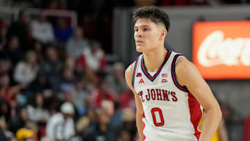 Towson v St. John's; St. John's basketball guard Dylan Darling
