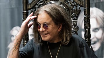 Ozzy Osbourne Signs Copies Of His Album "Patient Number 9"