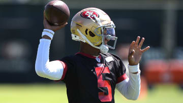 San Francisco 49ers quarterback Josh Dobbs (5)