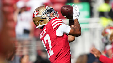 San Francisco 49ers wide receiver Jordan Watkins