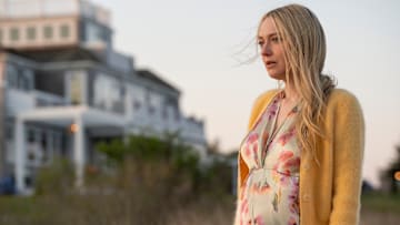 The Perfect Couple. Dakota Fanning as Abby Winbury in episode 105 of The Perfect Couple. Cr. Seacia Pavao/Netflix © 2024