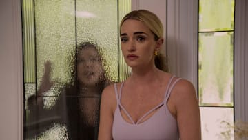 (L to R) Sabrina Grdevich as Cynthia, Brianne Howey as Georgia Miller