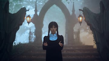 Wednesday. Jenna Ortega as Wednesday in episode 206 of Wednesday. Cr. Bernard Walsh/Netflix © 2024