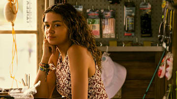 Outer Banks. Madison Bailey as Kiara in episode 401 of Outer Banks 