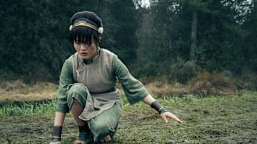 Miya Cech as Toph in season 2 of Avatar: The Last Airbender. Cr. Katie Yu/Netflix © 2025