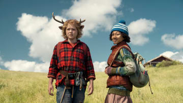 Sweet Tooth. (L to R) Christian Convery as Gus, Naledi Murray as Wendy in episode 303 of Sweet Tooth. Cr. Matt Klitscher/Netflix © 2024