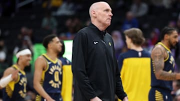 Mar 27, 2025; Washington, District of Columbia, USA; Indiana Pacers head coach Rick Carlisle looks on during the first half against the Washington Wizards at Capital One Arena. Mandatory Credit: Daniel Kucin Jr.-Imagn Images