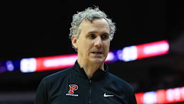 Princeton Tigers head coach Mitch Henderson 