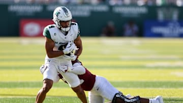Aug 23, 2025; Honolulu, Hawaii, USA;  Stanford Cardinal cornerback Aaron Morris (31) wraps up Hawaii Rainbow Warriors wide receiver Jackson Harris (9) during the second half at Clarence T.C. Ching Athletics Complex. Mandatory Credit: Marco Garcia-Imagn Images