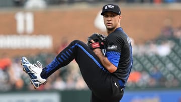 Jun 21, 2024; Detroit, Michigan, USA; Detroit Tigers starting pitcher Jack Flaherty (9) throws a pitch against the Chicago White Sox in the first inning at Comerica Park. Mandatory Credit: Lon Horwedel-USA TODAY Sports