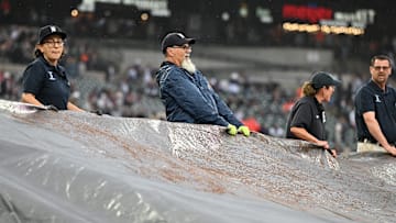 Detroit Tigers rain delay
