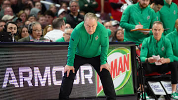 Feb 26, 2025; College Park, Maryland, USA; Michigan State Spartans head coach Tom Izzo looks on during the second half against the Maryland Terrapins at Xfinity Center. Mandatory Credit: Reggie Hildred-Imagn Images