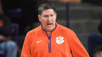 Clemson coach Brad Brownell against Florida State at Littlejohn Coliseum.