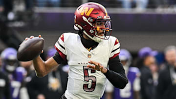 Washington Commanders quarterback Jayden Daniels.