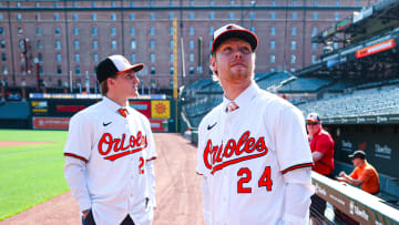 Griff O'Ferrall and Ethan Anderson wear Baltimore Orioles jerseys and visit Camden Yards for the first time after getting drafted by the team.