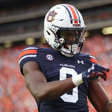 The status of a key member of the Auburn Tiger's offense is yet to be determined. Mandatory Credit: John Reed-Imagn Images