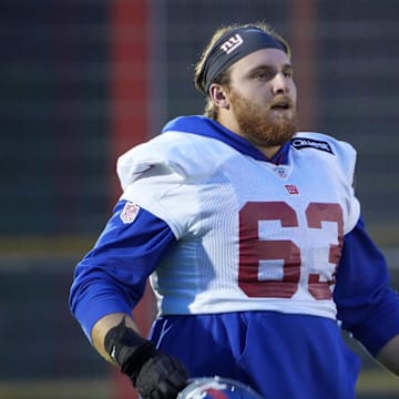 New York Giants guard Jake Kubas 
