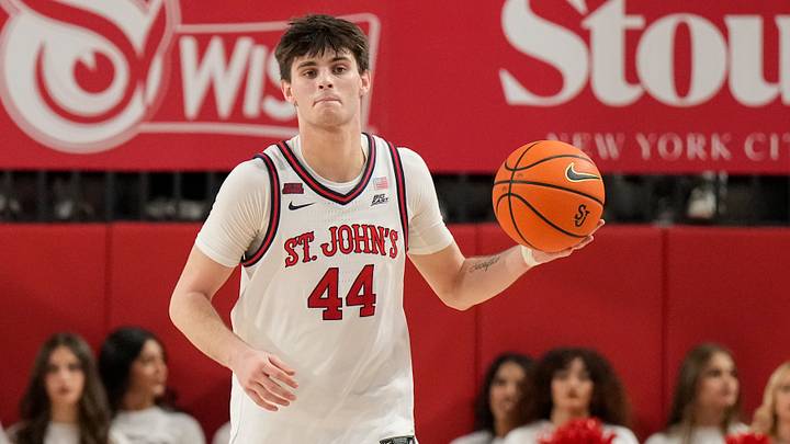Fordham v St. John's; St. John's basketball forward Brady Dunlap
