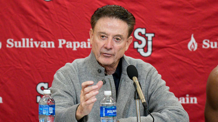 Alabama v St. John's; St. John's basketball head coach Rick Pitino
