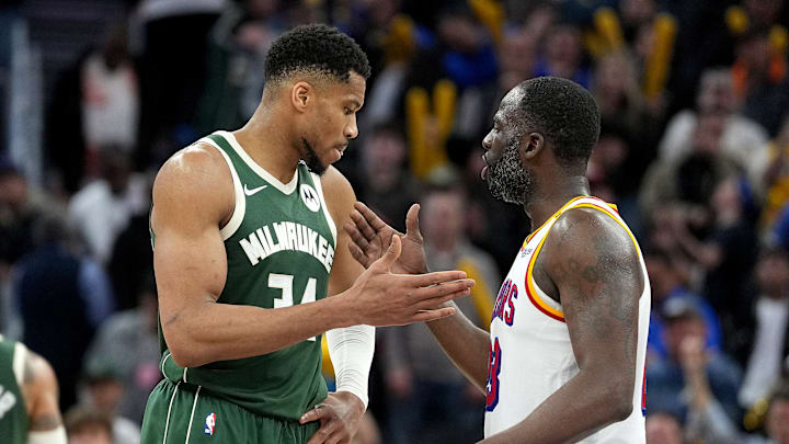 Giannis Antetokounmpo, Milwaukee Bucks and Draymond Green, Golden State Warriors