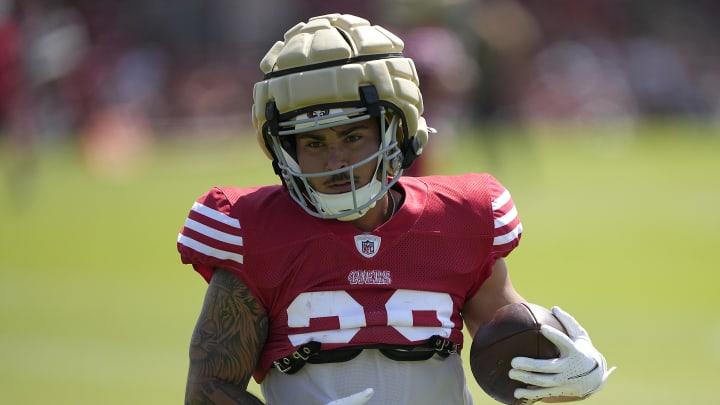 San Francisco 49ers running back Cody Schrader