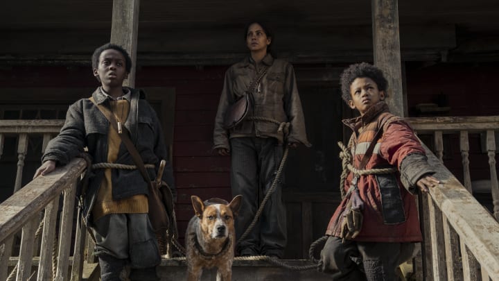 Anthony B. Jenkins as Samuel, Halle Berry as Momma and Percy Daggs IV as Nolan in Never Let Go. Photo Credit: Liane Hentscher