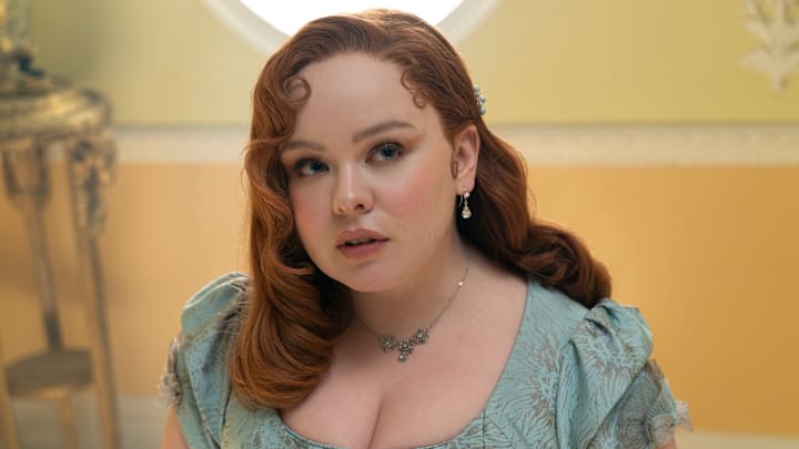 Bridgerton. Nicola Coughlan as Penelope Featherington in episode 308 of Bridgerton. Cr. Liam Daniel/Netflix © 2024