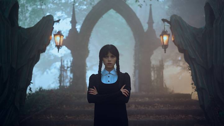 Wednesday. Jenna Ortega as Wednesday in episode 206 of Wednesday. Cr. Bernard Walsh/Netflix © 2024